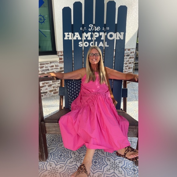 Banana Republic Vibrant Pink Maxi Dress - Picture 9 of 9